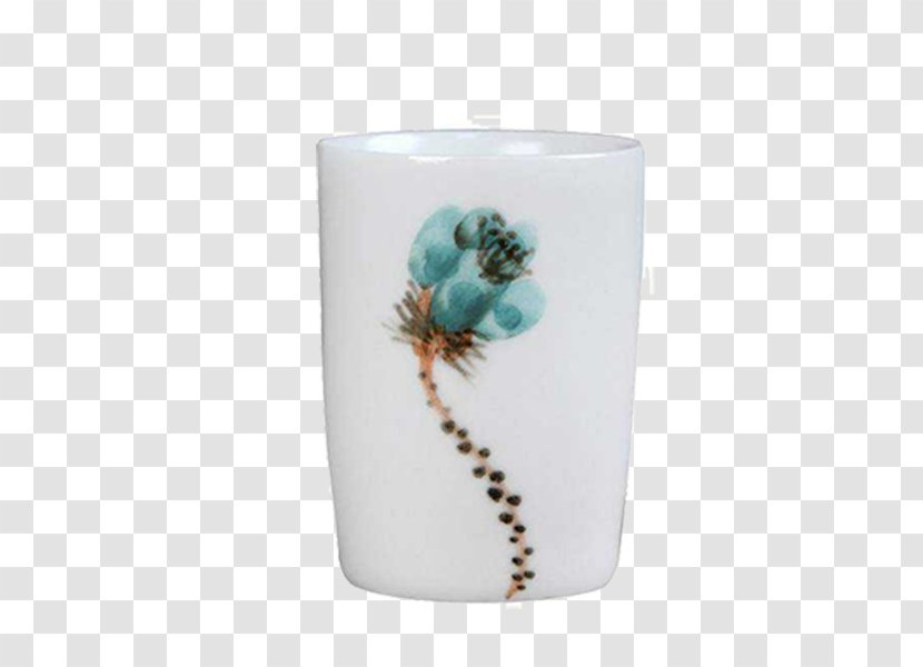 Porcelain Cup - Plate - Lotus Transparent PNG