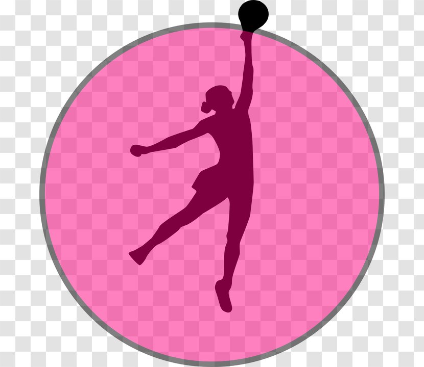 Netball Silhouette New South Wales Swifts Clip Art - Magenta - Court Transparent PNG