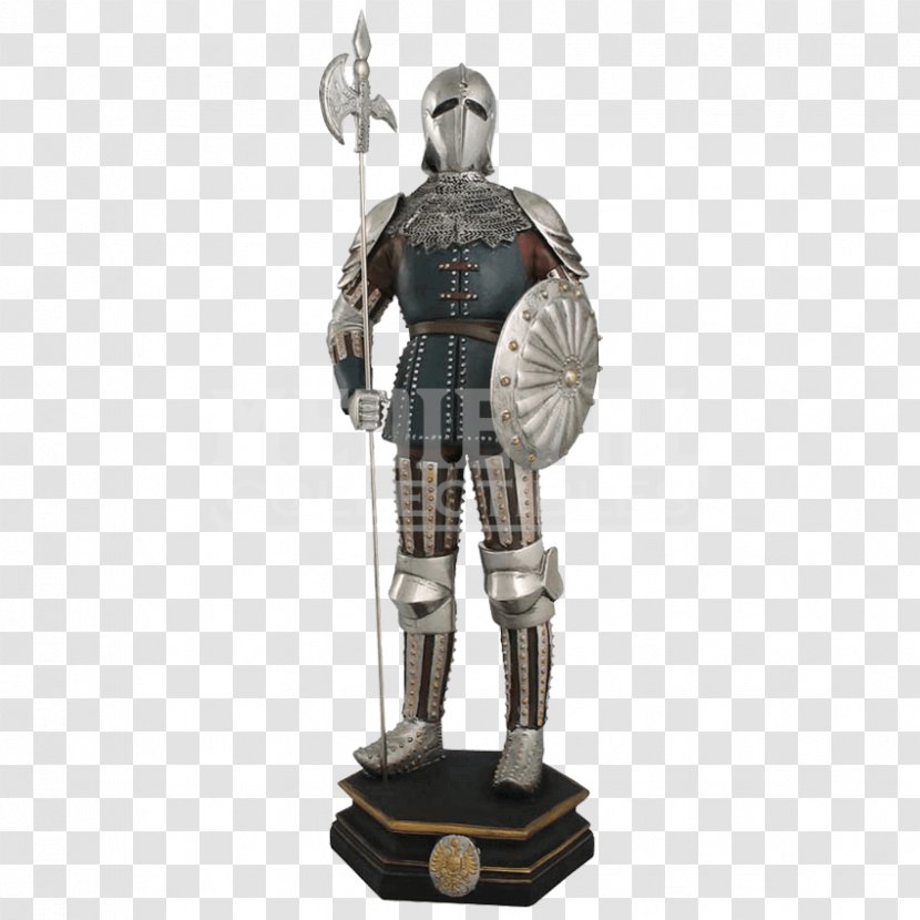 Middle Ages Statue Knight Figurine Sculpture - Hand-painted Man Transparent PNG