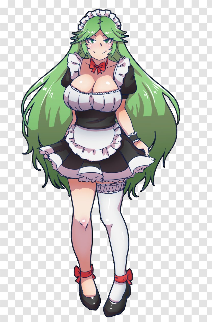 Super Smash Bros. For Nintendo 3DS And Wii U Maid Palutena Art - Silhouette - Apron Transparent PNG