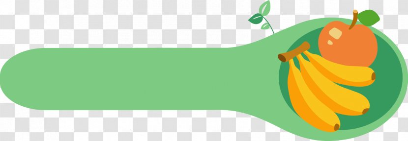 Fruit Food Clip Art - Green - Cute Cartoon Spoon Transparent PNG