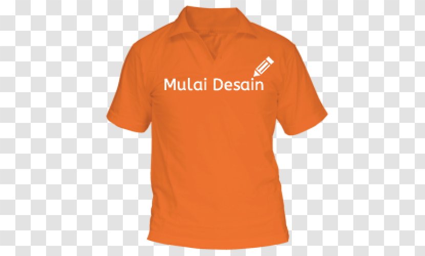 T-shirt Polo Shirt Fruit Of The Loom Orange - Sportswear - Kaos Polos Transparent PNG