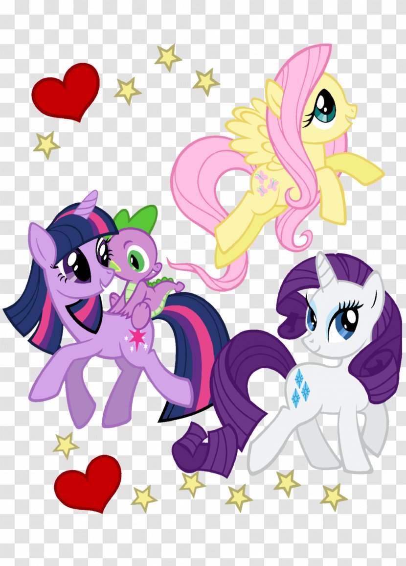 Pony Rarity Spike Twilight Sparkle Pinkie Pie - Art - Shy Kiss Transparent PNG