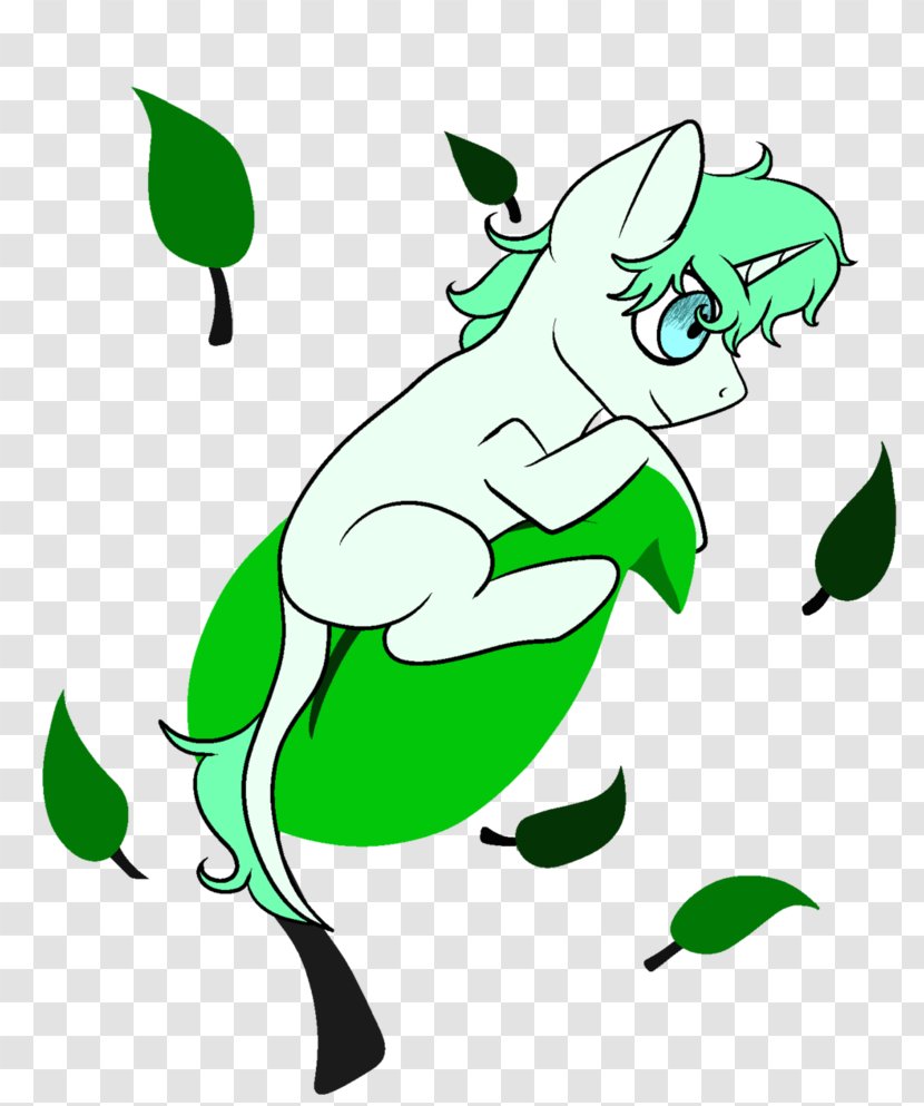 Leaf Horse Line Art Green Clip - Fictional Character - Environmental Day Transparent PNG
