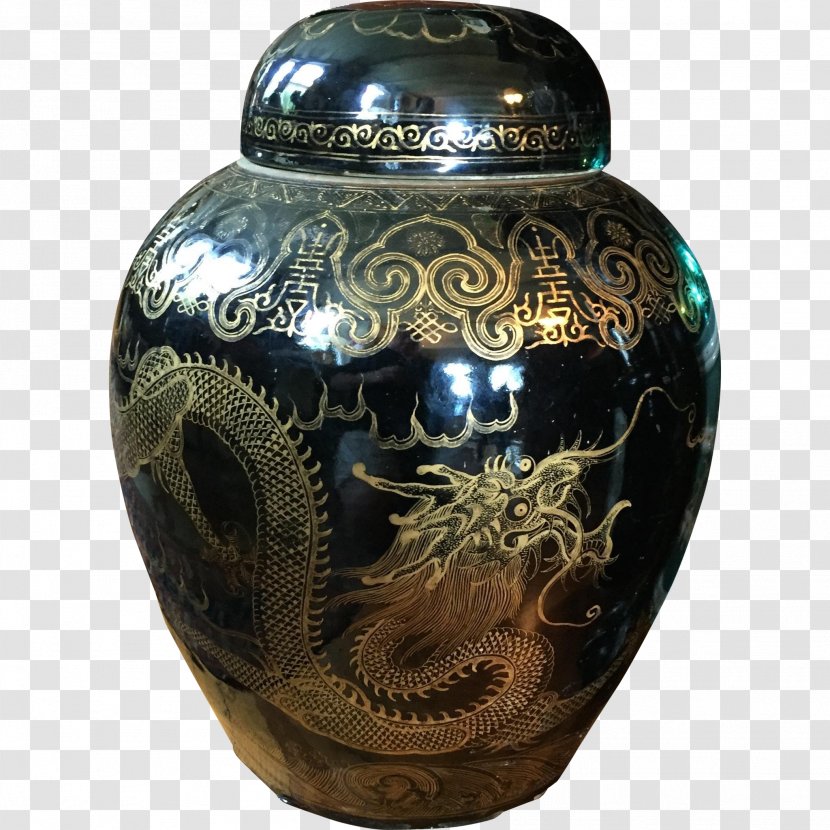 Vase Ceramic Cobalt Blue Urn Transparent PNG