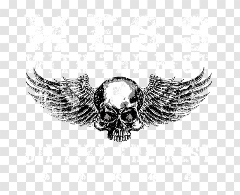 Skull White Font - Bone - Wings Transparent PNG