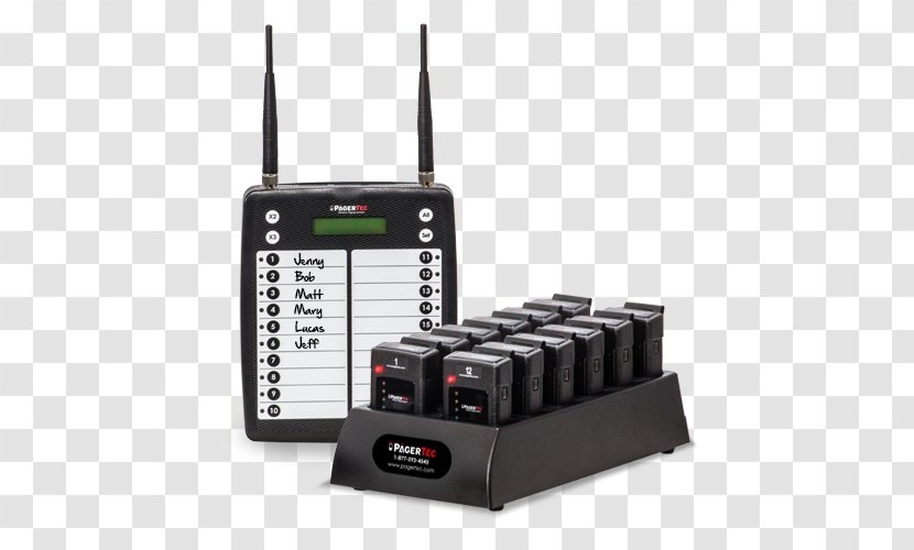 Pager Restaurant Computer Servers Paging Wireless - Transmitter Transparent PNG