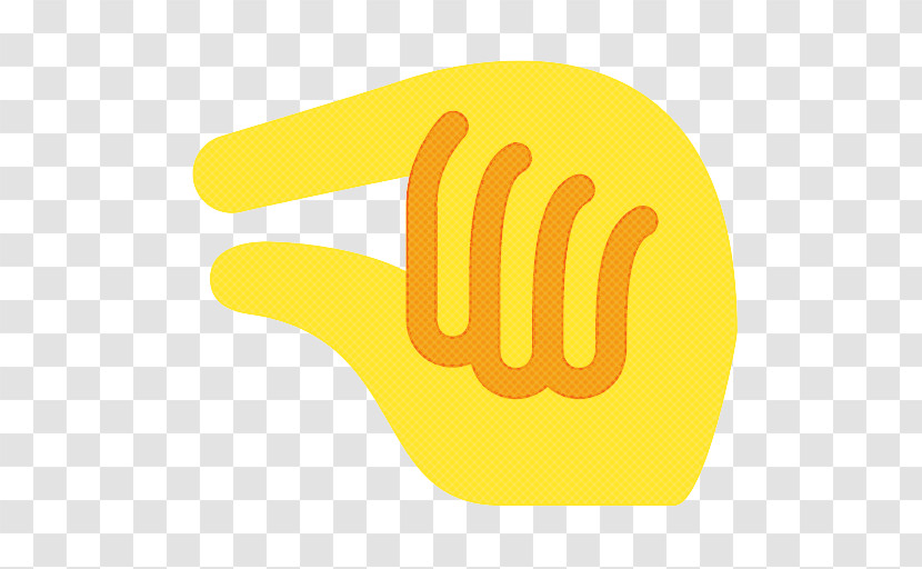 Yellow Hand Finger Gesture Thumb Transparent PNG