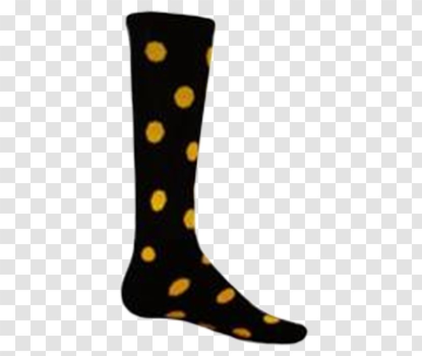 Sock Knee Highs Sports Clothing Polka Dot - Frame - Black Transparent PNG