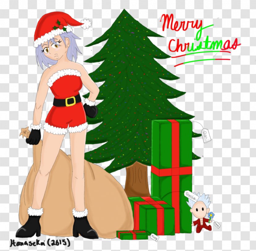 Christmas Tree Art Santa Claus (M) Illustration Ornament - M Transparent PNG