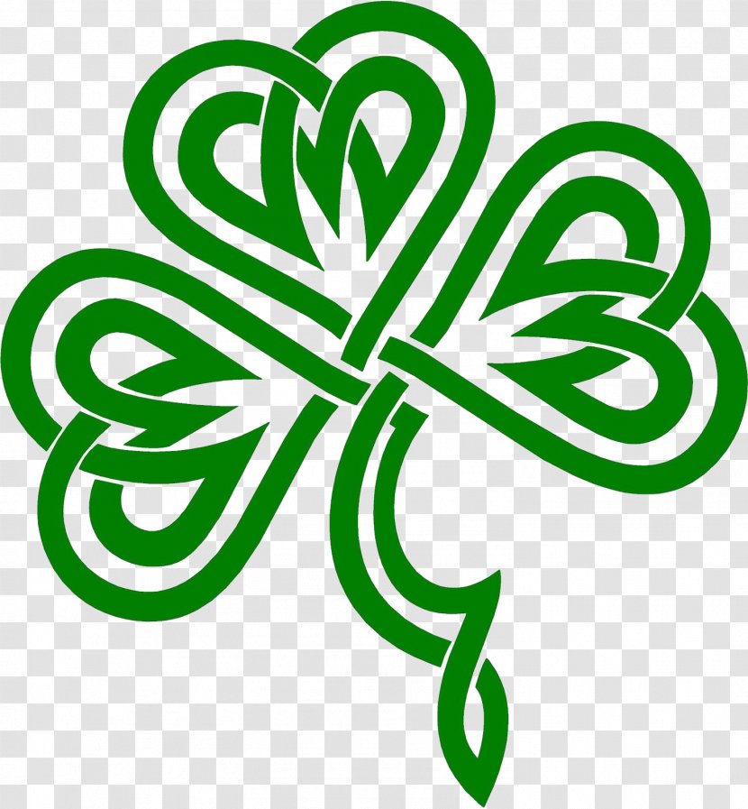 Republic Of Ireland Shamrock Celtic Knot Saint Patrick's Day Clip Art - Leaf - St.patrick' Transparent PNG