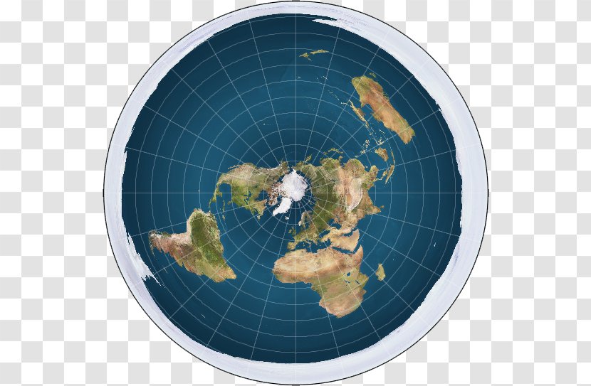 Flat Earth Society Southern Hemisphere Azimuthal Equidistant Projection Transparent PNG