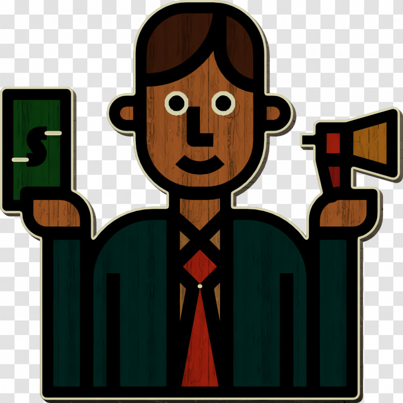 Profession Avatars Icon Salesman Icon Transparent PNG