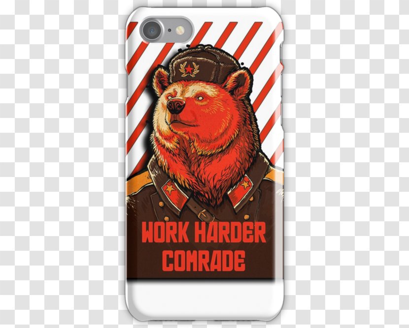 Comrade Russian Bear Poster - Propaganda In The Soviet Union Transparent PNG