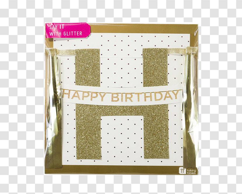 Garland Paper Glitter Birthday Banner Transparent PNG