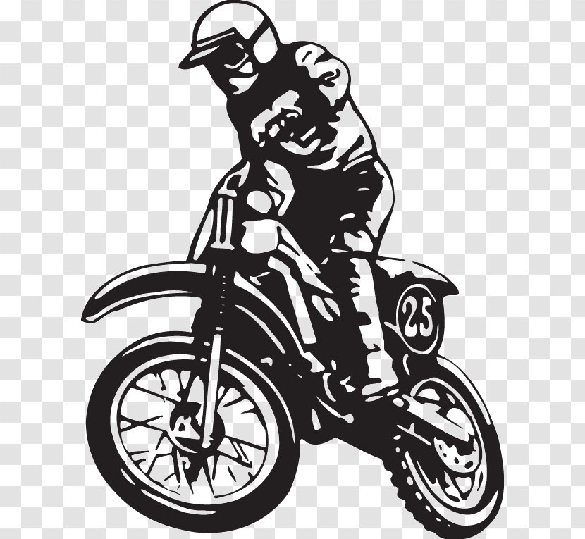 Motorcycle Decal Motocross Bicycle Sticker - Dirt Bike Transparent PNG