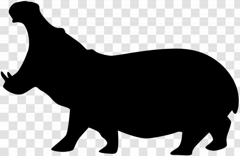 Dog Hippopotamus Clip Art - Camel - Silhouette Image Transparent PNG