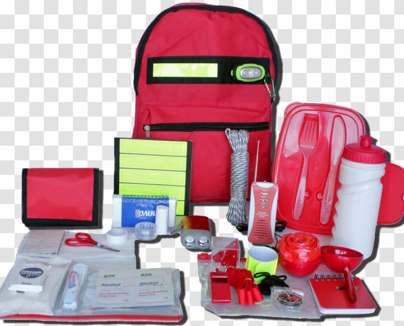 Backpack Survival Kit Disaster Skills First Aid Kits - Bandage Transparent PNG