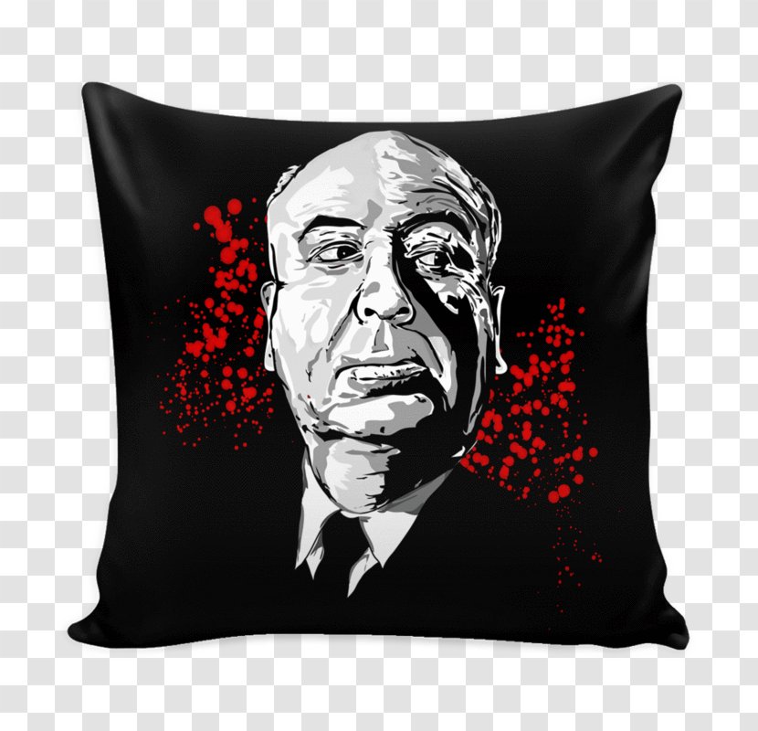 Throw Pillows T-shirt Cushion Cotton - Alfred Hitchcock - Pillow Transparent PNG