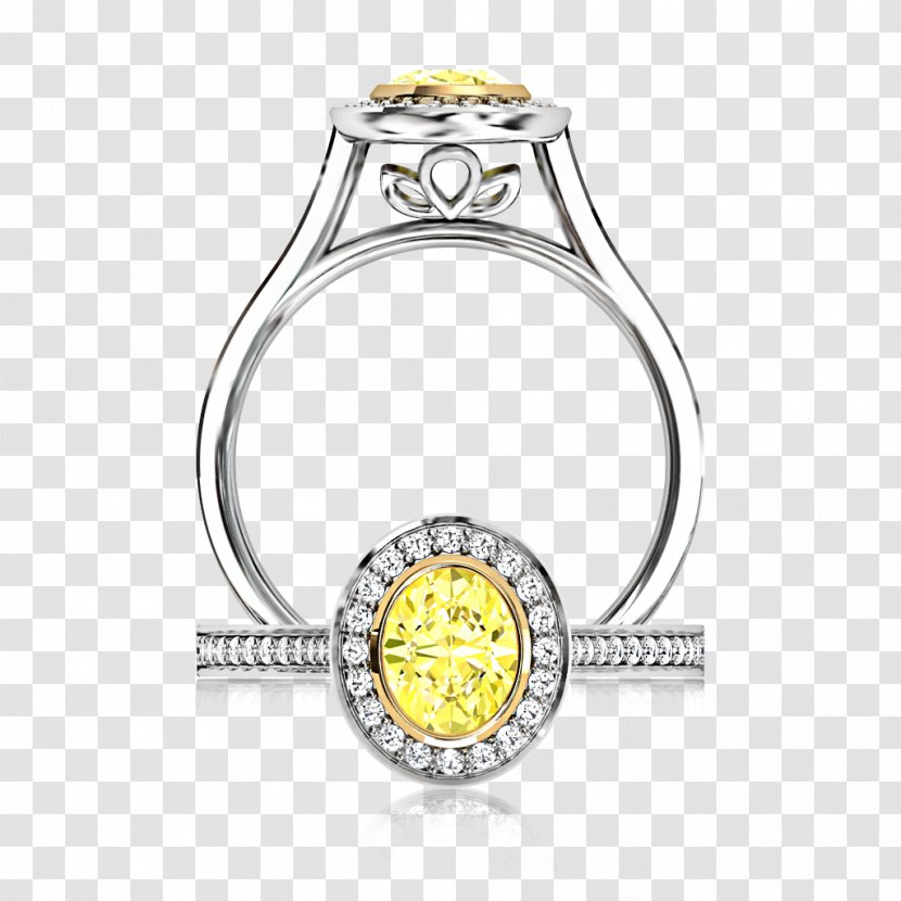Earring Jewellery Diamond Color - Yellow - Shape Knob Transparent PNG