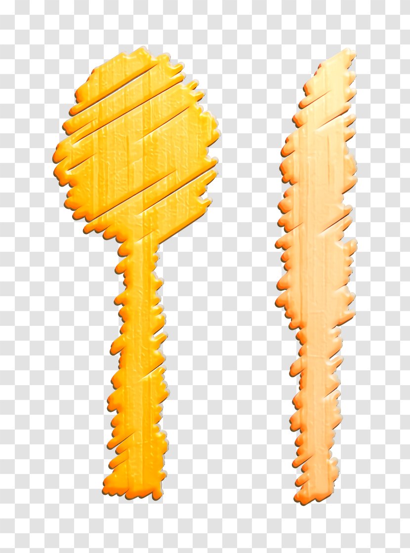Cutlery Icon Dinner Fork - Spoon - Yellow Table Transparent PNG