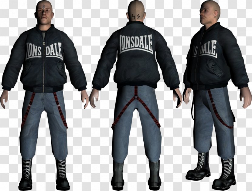 Lonsdale Grand Theft Auto: San Andreas Neo-Nazism Skinhead - Sleeve - Los Santos Transparent PNG