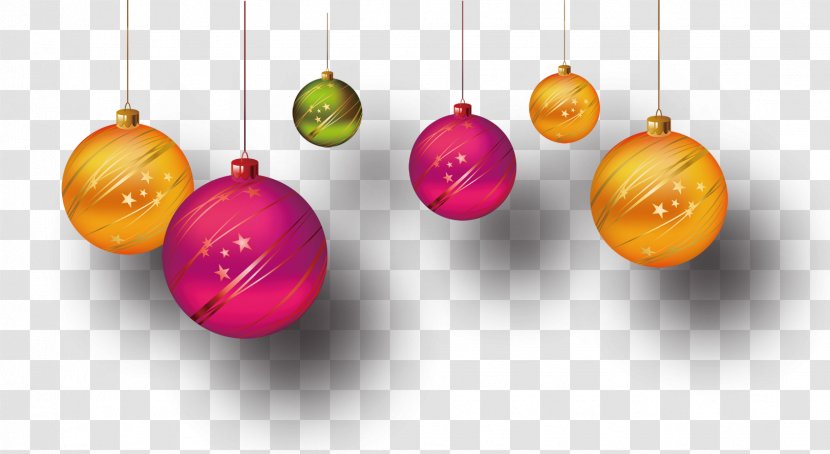 Christmas Ornament Ball - Decoration - Colored Balls Transparent PNG