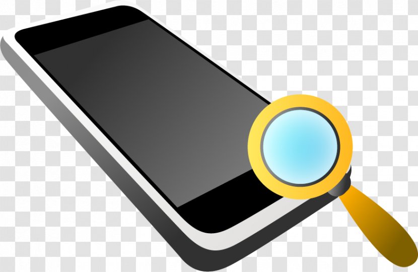 Download Magnifying Glass Computer File - Vector Painted Phone Transparent PNG
