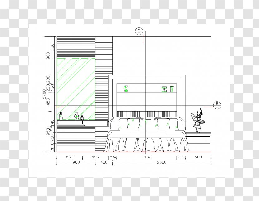 Architecture Bedroom Drawing Furniture - Design Transparent PNG