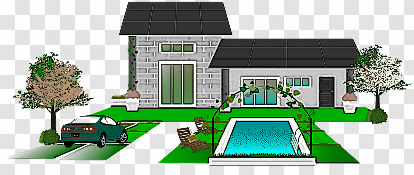 House Real Estate Watercolor Painting Home Building Transparent PNG