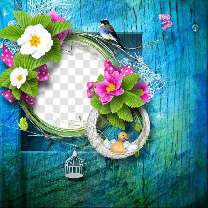 Clip Art - Flower - Creative Ring Frame Transparent PNG