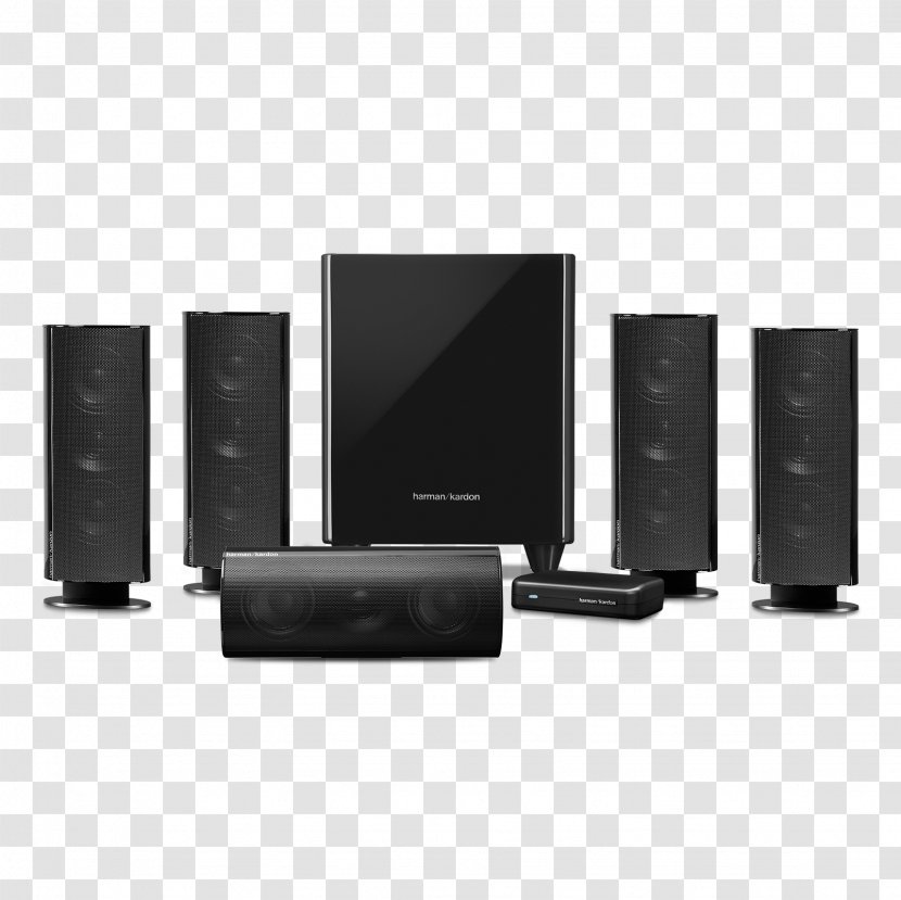 Home Theater Systems Loudspeaker 5.1 Surround Sound Harman Kardon Audio - Electronics - Cinema Transparent PNG