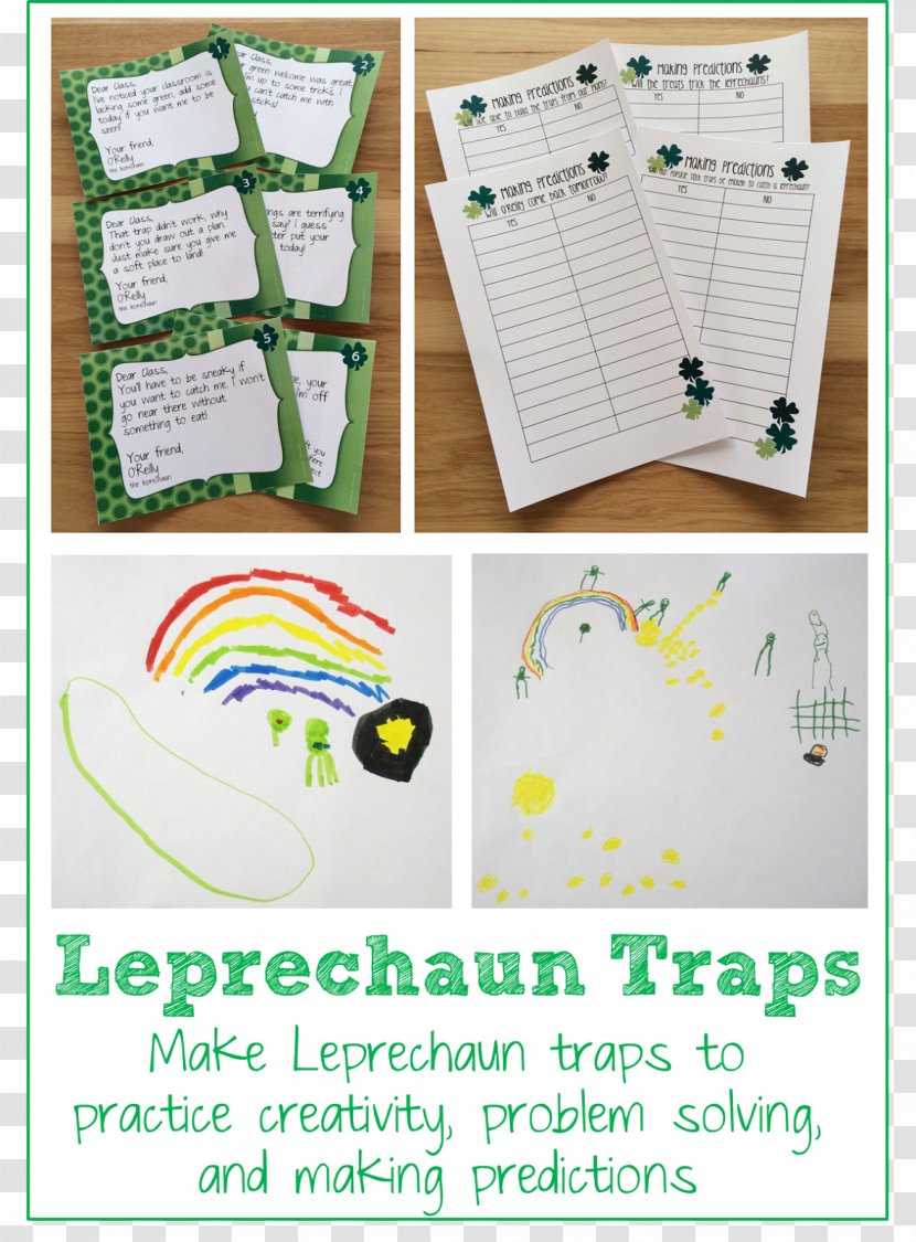 Printing And Writing Paper Leprechaun Traps Drawing - 2 Transparent PNG