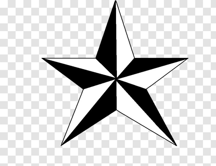 Nautical Star Coloring Book Tattoo Drawing - Color - Line Art Transparent PNG