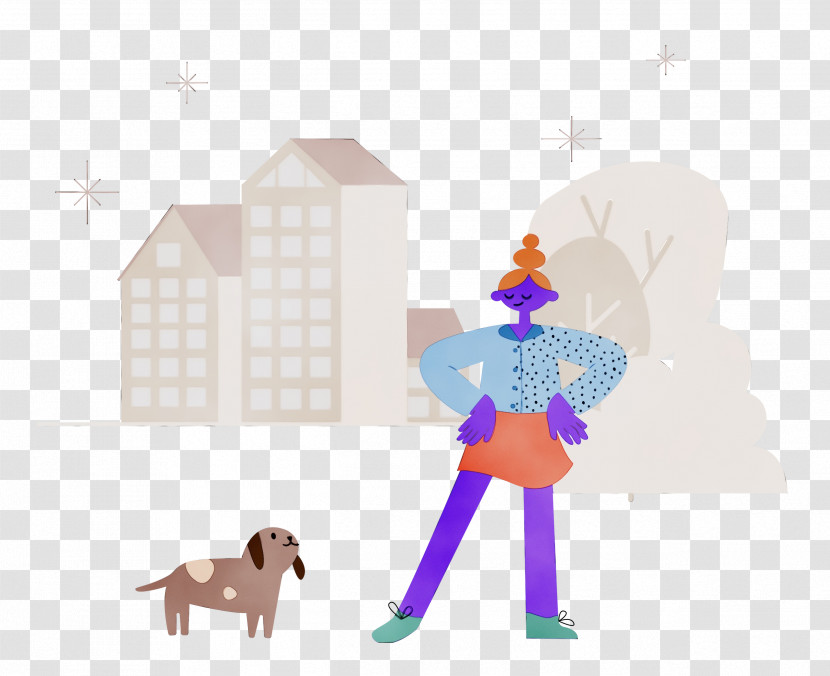 Character Dog Cartoon Purple Science Transparent PNG