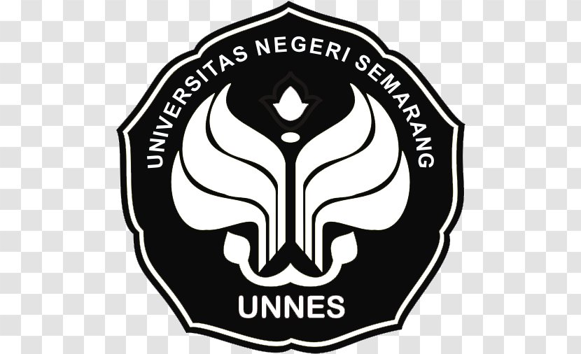 Logo Emblem Semarang University Black And White State Of - Background Putih Transparent PNG