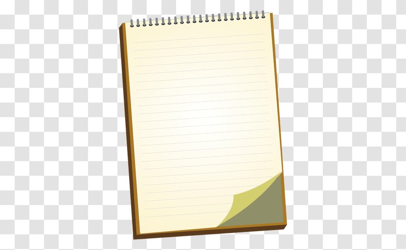 Paper Notebook Yellow - Product Transparent PNG
