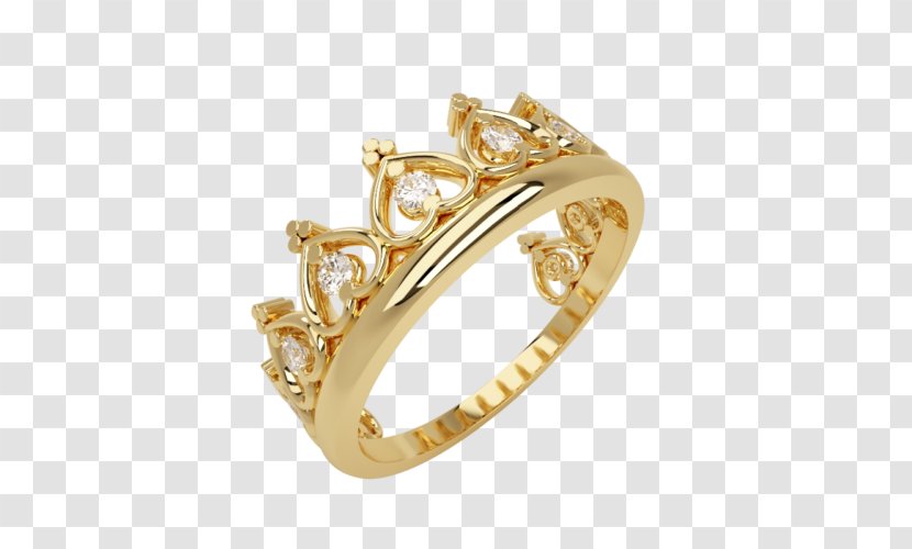 Engagement Ring Crown Diamond Cubic Zirconia - Lapel Pin Transparent PNG