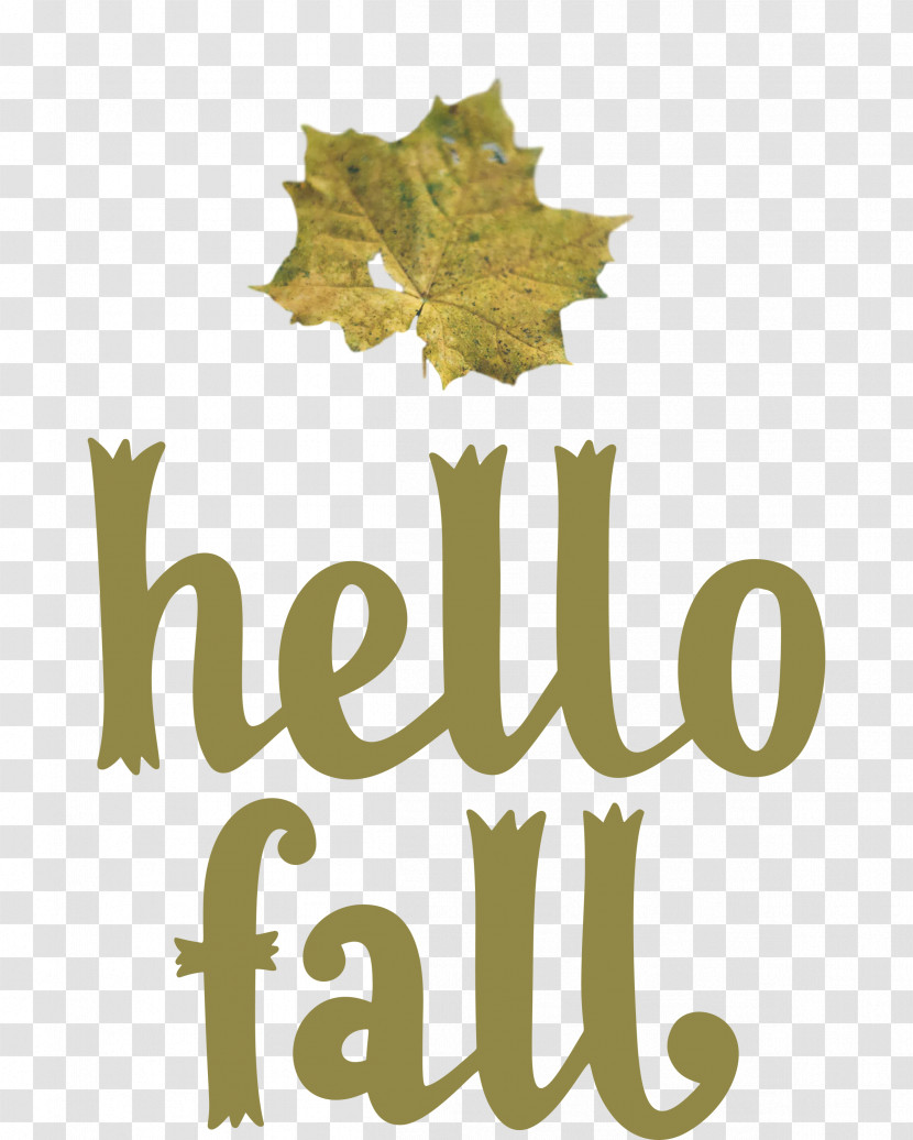 Hello Fall Fall Autumn Transparent PNG