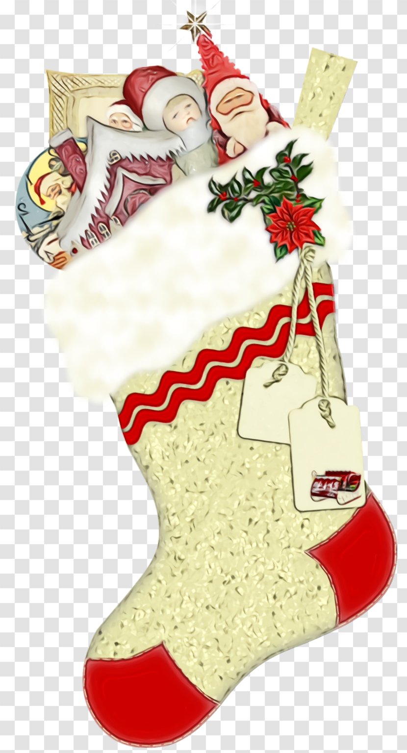 Christmas Stocking - Holiday Ornament - Interior Design Transparent PNG