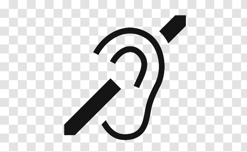 Hearing Loss Disability Deaf Culture Sign Symbol - Text Transparent PNG