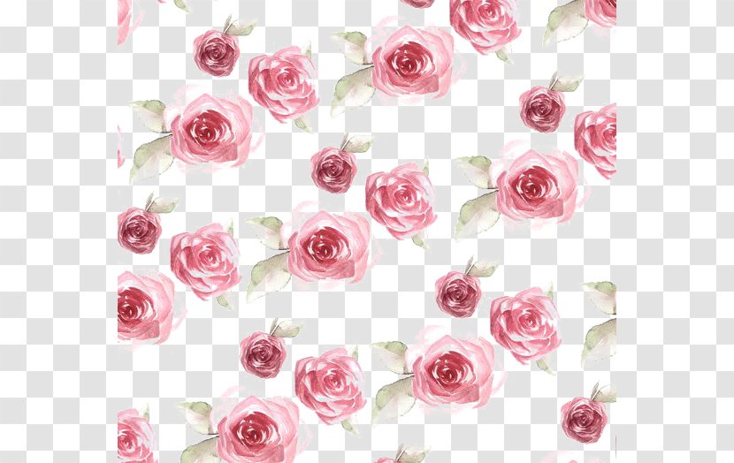 Paper Rose Flower Pattern - Cut Flowers - Print Transparent PNG