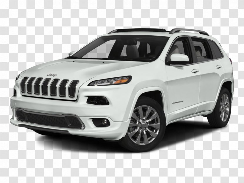 2017 Jeep Cherokee Overland Car Sport Utility Vehicle Chrysler - Grille - Suv Transparent PNG