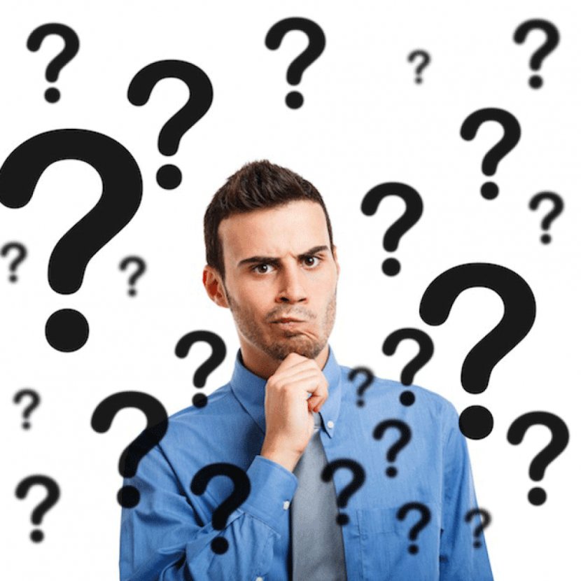 Portrait Of A Man Photography Question Mark - Thinking Transparent PNG