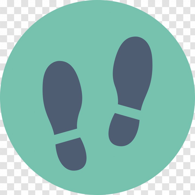 Footprint - Aqua - Shoes Printing Transparent PNG