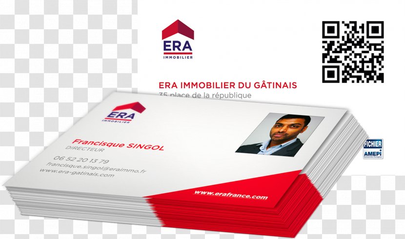 ERA Immobilier Du Gatinais MONTARGIS Business Cards Real Property Estate Agent - Montargis - Carte Visite Transparent PNG