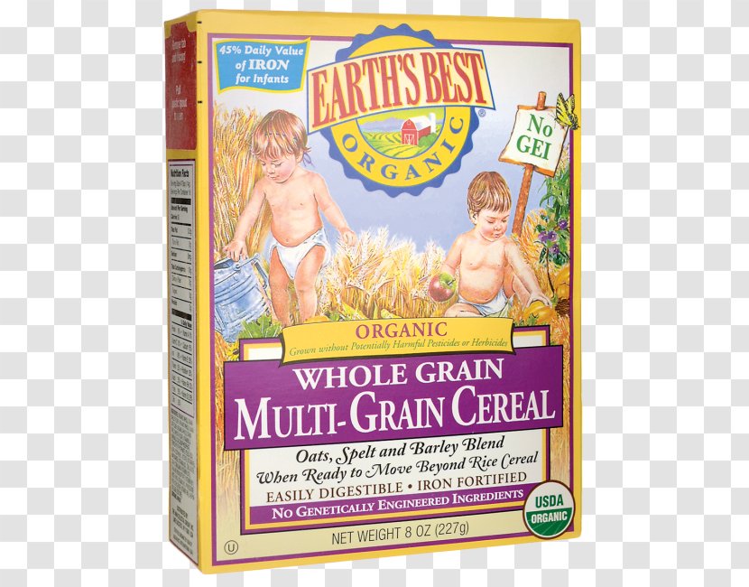 Organic Food Baby Breakfast Cereal Whole Grain Rice Transparent PNG