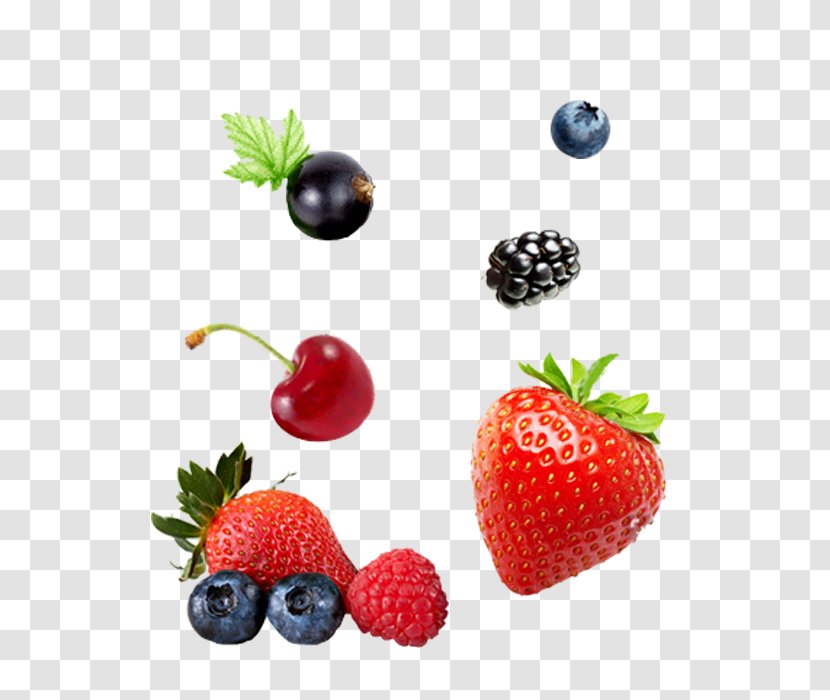 Strawberry Blackberry Drink Fruit - Blueberry Transparent PNG