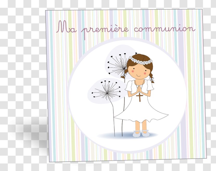 Paper First Communion Eucharist In Memoriam Card - Watercolor - Child Transparent PNG