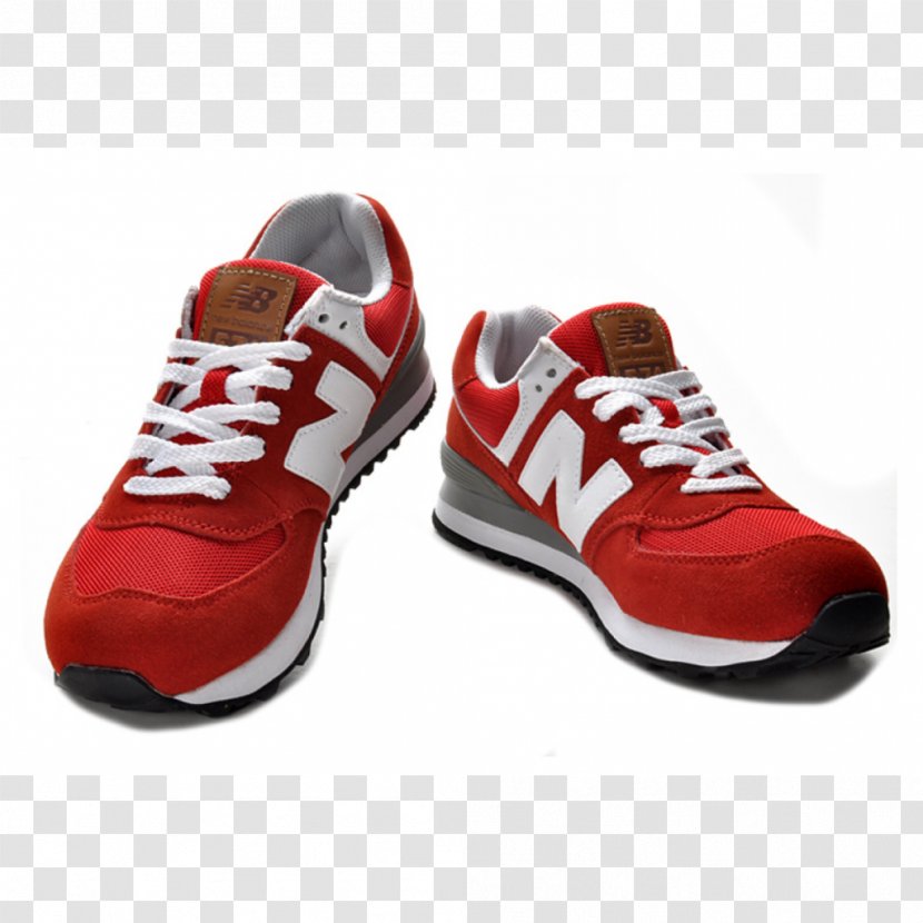New Balance Sneakers Red Adidas Shoe - Sportswear Transparent PNG